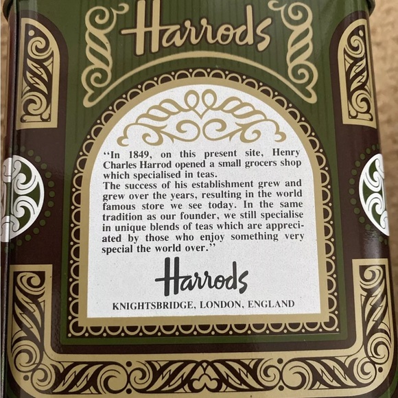 Vintage Harrods Knightsbridge Heritage Earl grey Blend No.42 Tea Tin - Picture 5 of 8